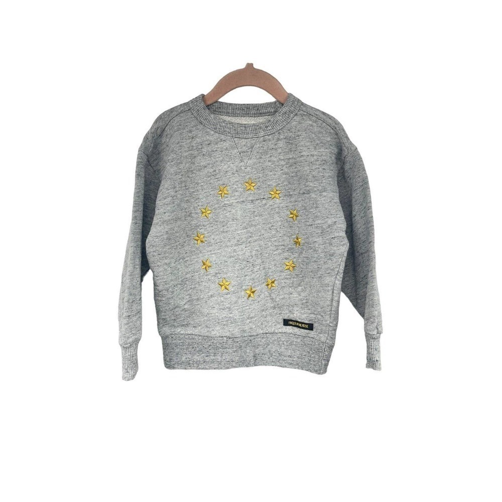 Finger In The Nose Sweatshirt Kids Size 4/5 Years Medium Crew Neck Gray Pullover